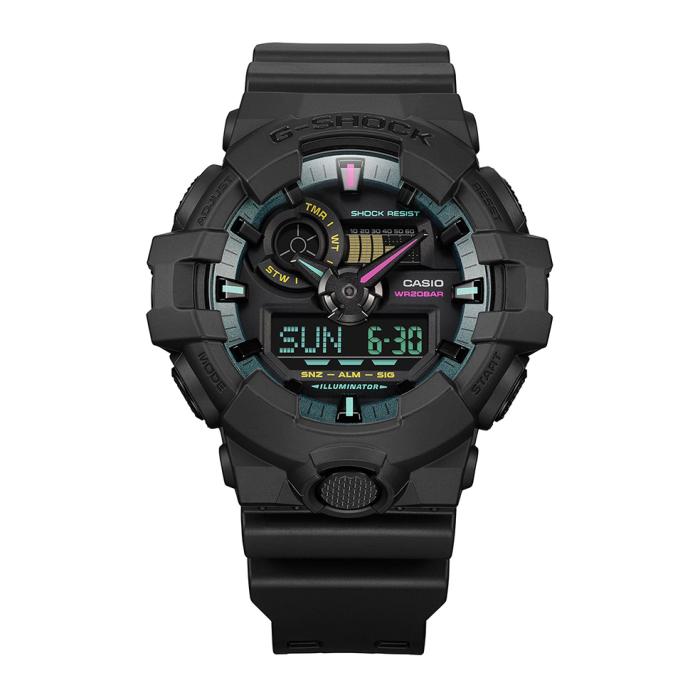 CASIO G-SHOCK Anadigi με Μαύρο Λουράκι | GA-700MF-1AER SKU-79602
