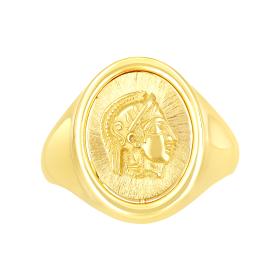 Ανδρικό Δαχτυλίδι με Αρχαιοελληνικό Ύφος Χρυσός K14 SKU-79490