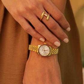 Γυναικείο Ρολόι JCOU Calisti με Ασημί Καντράν | JU19079-5 SKU-79975