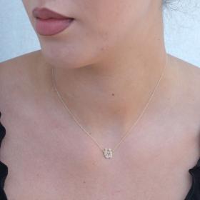 Κολιέ για Μαμά σε Κίτρινο Χρυσό Κ9 SKU-79287