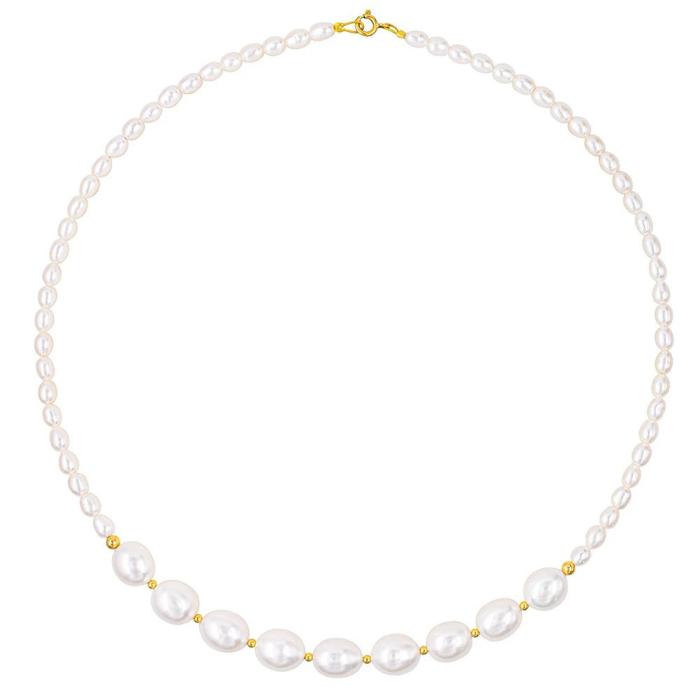 Κολιέ Μαργαριτάρια Χρυσός K14 SKU-79458
