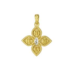 Κωνσταντινάτο Φυλαχτό Διπλή Όψεως Χρυσός Κ9 SKU-79169