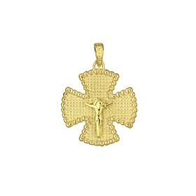 Κωνσταντινάτο Φυλαχτό Διπλής Όψεως Χρυσός Κ9 SKU-79171