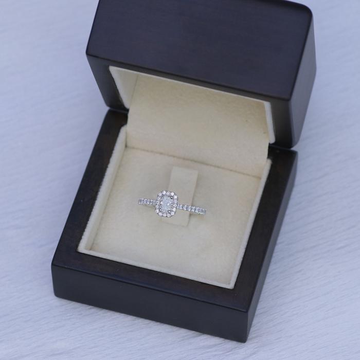 Μονόπετρο Δαχτυλίδι με Διαμάντια σε Λευκόχρυσο Κ18 SKU-79438