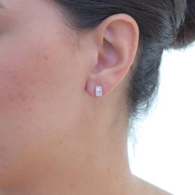 Σκουλαρίκια Καρφωτά με Διαμάντια Χρυσός K14 SKU-79757