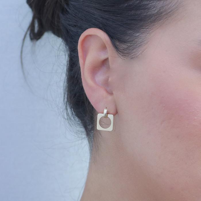 Σκουλαρίκια Κρεμαστά Χρυσός K9 SKU-79979