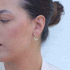 Σκουλαρίκια με Lab Grown Διαμάντια Χρυσός K14 SKU-79992