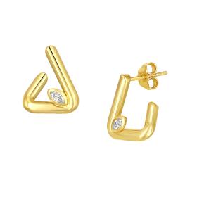 Σκουλαρίκια με Lab Grown Διαμάντια Χρυσός K14 SKU-79992