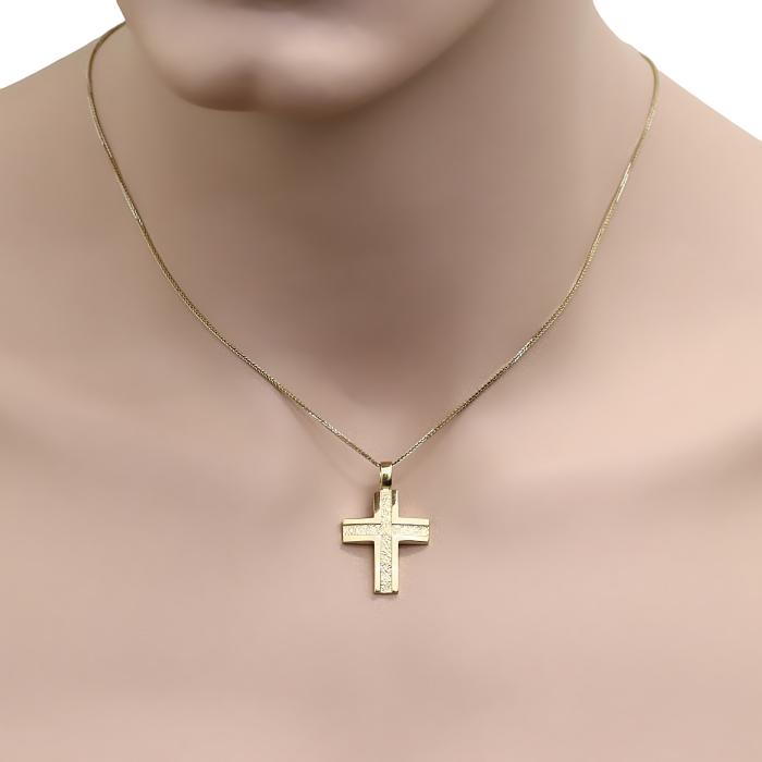 Σταυρός για Βάπτιση Αγόρι Χρυσός Κ14 SKU-79390