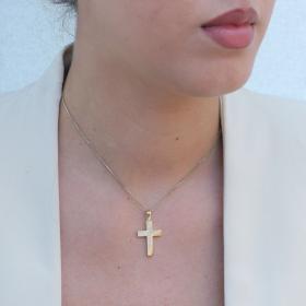 Σταυρός Βάπτισης για Κορίτσι με Διαμάντι Χρυσός K18 SKU-79052