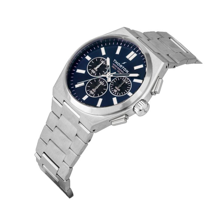 Ανδρικό Ρολόι THORTON Torstein με Μπλέ Καντράν SKU-79670