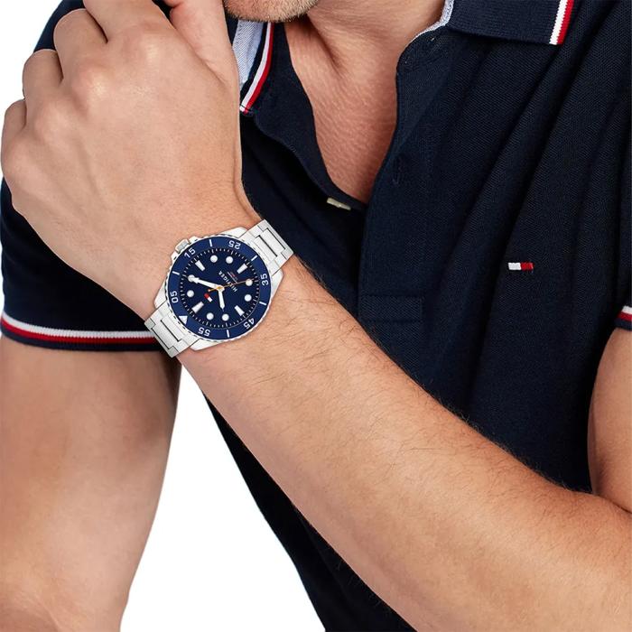 Ανδρικό Ρολόι TOMMY HILFIGER Oceanic με Μπλέ Καντράν | 1792202 SKU-79057