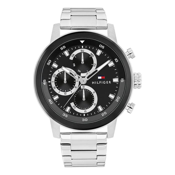 Ανδρικό Ρολόι TOMMY HILFIGER Rocky με Μαύρο Καντράν | 1792181 SKU-79058