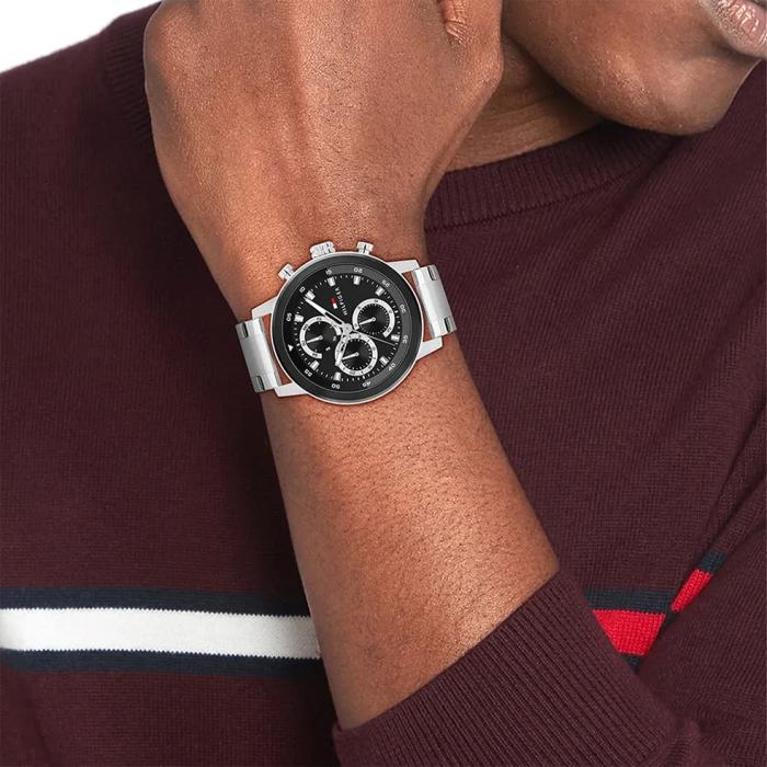Ανδρικό Ρολόι TOMMY HILFIGER Rocky με Μαύρο Καντράν | 1792181 SKU-79058