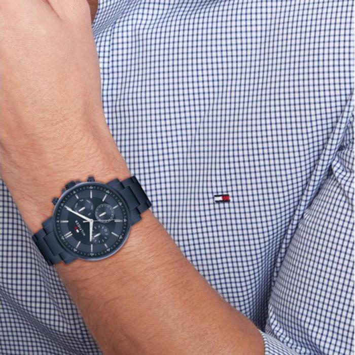 Ανδρικό Ρολόι TOMMY HILFIGER Tyson με Μπλέ Καντράν | 1710705 SKU-79059