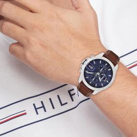 Ανδρικό Ρολόι TOMMY HILFIGER Jameson, Καφέ Δερμάτινο Λουράκι | 1792195 SKU-79061