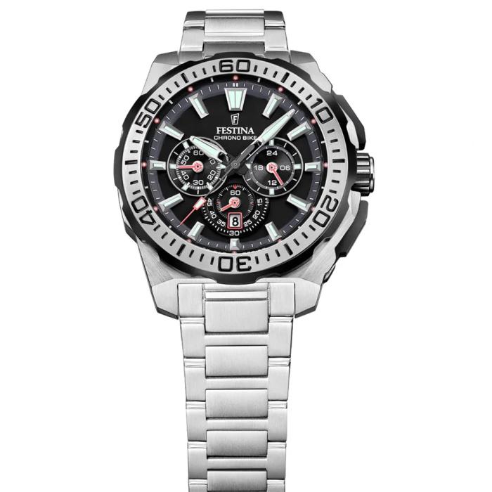 Ανδρικό Ρολόι FESTINA Chrono Bike με Μαύρο Καντράν | F20724-7 SKU-79257