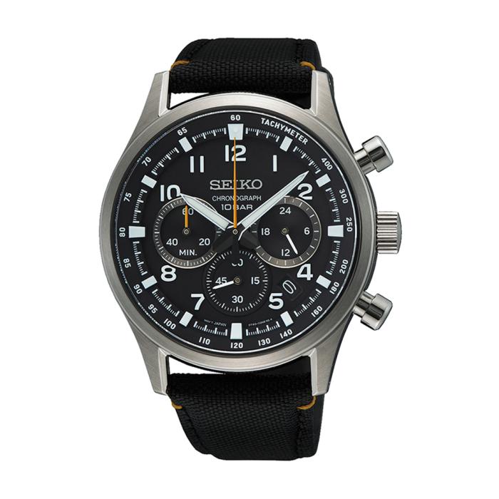 Ανδρικό Ρολόι SEIKO Conceptual με Μαύρο Καντράν | SSB449P1 SKU-79951