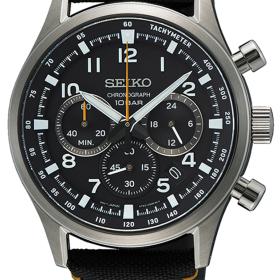 Ανδρικό Ρολόι SEIKO Conceptual με Μαύρο Καντράν | SSB449P1 SKU-79951