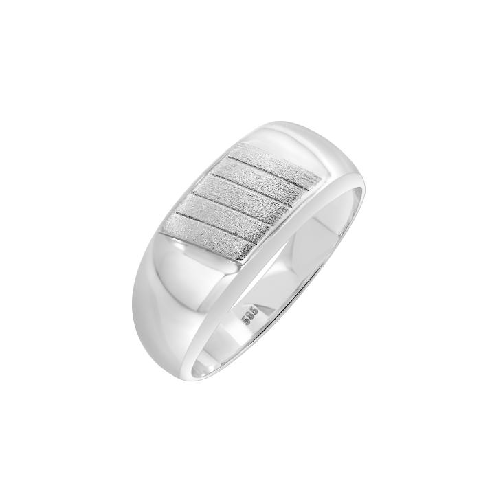 Ανδρικό Δαχτυλίδι Λευκόχρυσος Κ14 SKU-80216