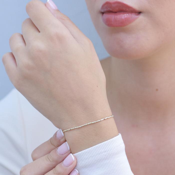 Βραχιόλι Αλυσίδα Χρυσός K14 SKU-80736