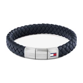 Βραχιόλι Tommy Hilfiger από Ανοξείδωτο Ατσάλι & Μπλέ Δέρμα SKU-80867