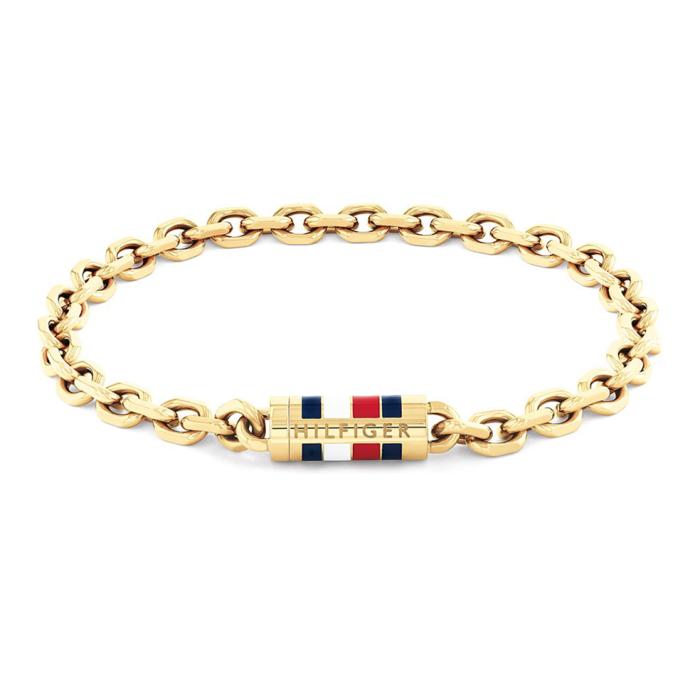 Ανδρικό Βραχιόλι Tommy Hilfiger από Επιχρυσωμένο Ανοξείδωτο Ατσάλι SKU-80871