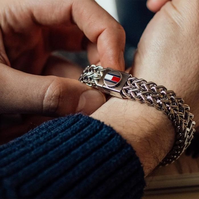 Ανδρικό Βραχιόλι Tommy Hilfiger από Ανοξείδωτο Ατσάλι SKU-80872