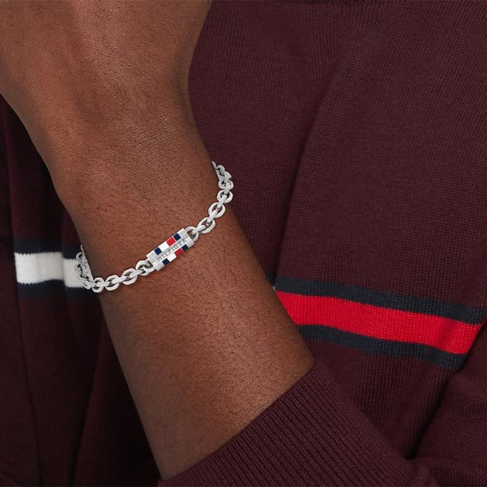 Ανδρικό Βραχιόλι Tommy Hilfiger από Ανοξείδωτο Ατσάλι SKU-80875
