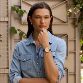 Γυναικείο Ρολόι BREEZE Absolute με Ρόζ Καντράν και Μπρασελέ Δέσιμο | Κομψότητα  Λειτουργικότητα SKU-80990