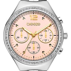 Γυναικείο Ρολόι BREEZE Absolute με Ρόζ Καντράν και Μπρασελέ Δέσιμο | Κομψότητα  Λειτουργικότητα SKU-80990