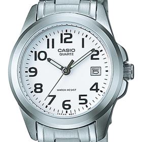 CASIO Ρολόι με Λευκό Καντράν & Ασημί Μπρασελέ SKU-80262
