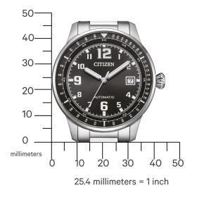 Ανδρικό Ρολόι CITIZEN Automatic με Μαύρο Καντράν SKU-80294