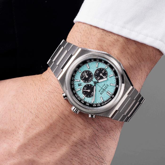 Ανδρικό Ρολόι CITIZEN Eco-Drive Super Titanium Zenshin με Πράσινο Καντράν SKU-80297