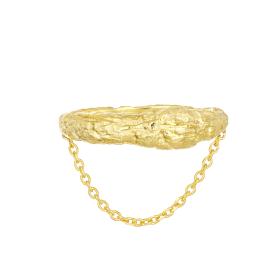 Δαχτυλίδι Γυναικείο Κίτρινο Επίχρυσο Ασήμι 925° SKU-80682