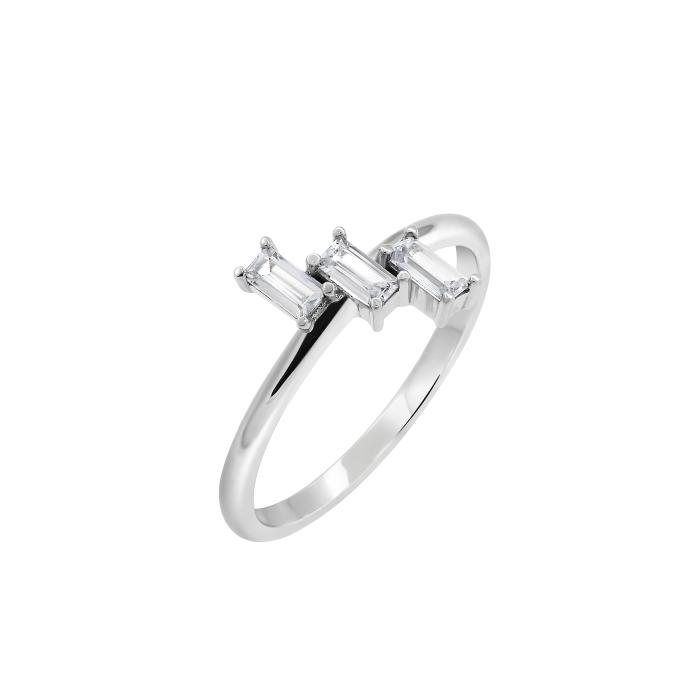 Δαχτυλίδι με Lab Grown Diamond σε Λευκόχρυσο K14 SKU-80152