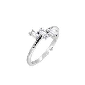 Δαχτυλίδι με Lab Grown Diamond σε Λευκόχρυσο K14 SKU-80152