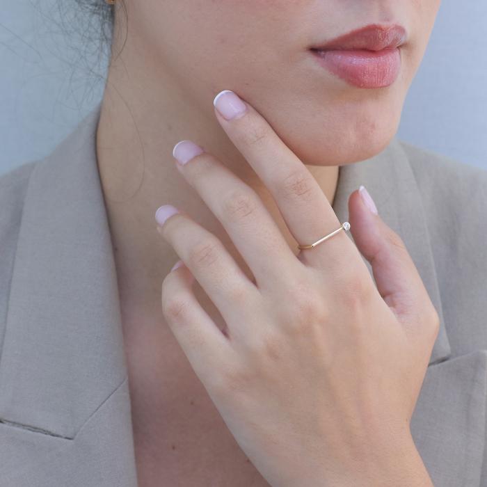 Διαμαντένιο Δαχτυλίδι Χρυσός K14 SKU-80225