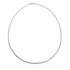 Κολιέ Περιδέραιο με Διαμάντια Λευκόχρυσος K14 SKU-80230