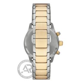 Ανδρικό Ρολόι EMPORIO ARMANI Mario Μπαταρίας με Μαύρο Καντράν SKU-80193