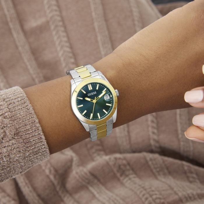 Γυναικείο Ρολόι GUESS Alice με Πράσινο Καντράν SKU-80258