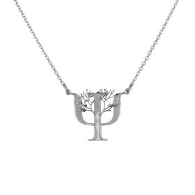 Κολιέ Γυναικείο Λευκόχρυσος Κ9 SKU-80021