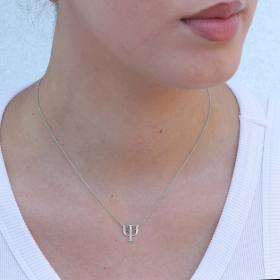 Κολιέ Γυναικείο Λευκόχρυσος Κ9 SKU-80021