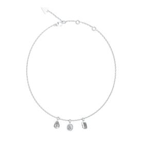 Γυναικείο Κολιέ Guess 4G Light με Τρία Κρεμαστά Charm SKU-80066
