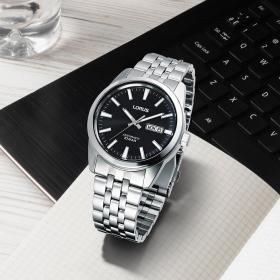 Ανδρικό Ρολόι LORUS Classic Αυτόματο με Μαύρο Καντράν SKU-80693