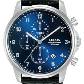 Ανδρικό Ρολόι LORUS Urban με Μαύρο Δερμάτινο Λουράκι SKU-80697