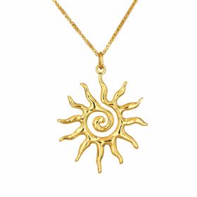 Μενταγιόν Ήλιος Γυναικείο Χρυσός K14 SKU-80315