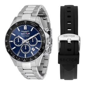 Ανδρικό Ρολόι SECTOR 230 με Μπλέ Καντράν SKU-80654