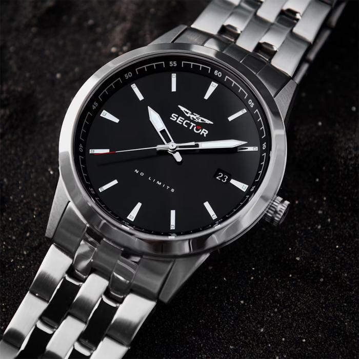 Ανδρικό Ρολόι SECTOR 660 με Μαύρο Καντράν SKU-80667