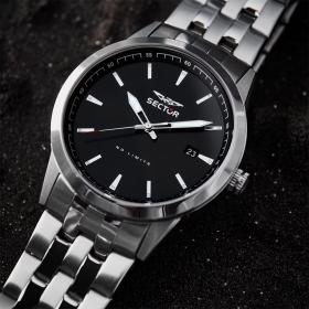 Ανδρικό Ρολόι SECTOR 660 με Μαύρο Καντράν SKU-80667